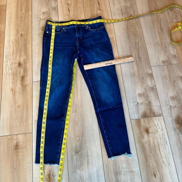 Banana Republic Womens Raw Hem Stretch Dark Wash Jeans Size 28 (4) - Picture 3 of 11